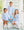 Catherine Diaper Set- Light Blue Windowpane
