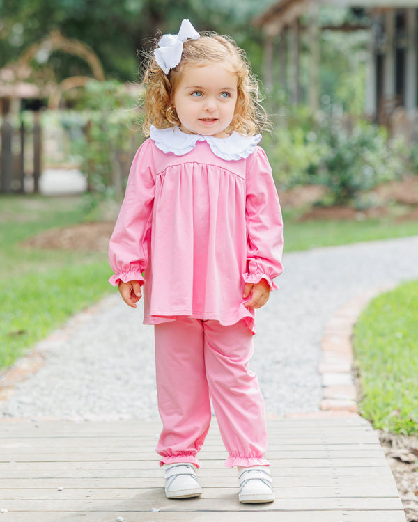 Catherine Bloomer Pants Set- Pink