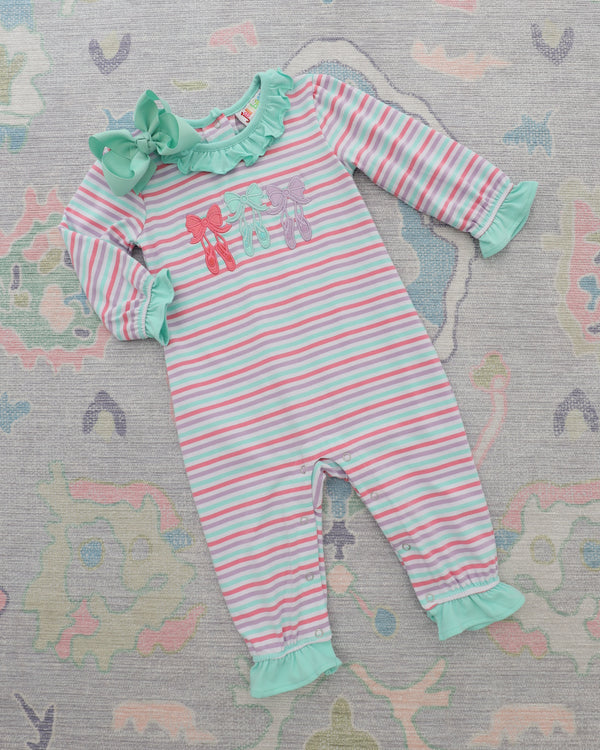 Bows & Ballet Ruffle Romper