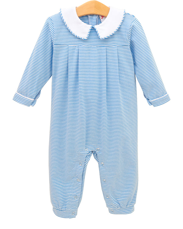 Henry Romper - Cornflower Stripe