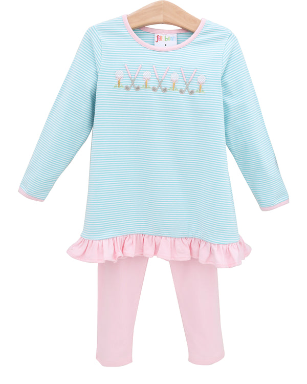 Tee Time Ruffle Pant Set
