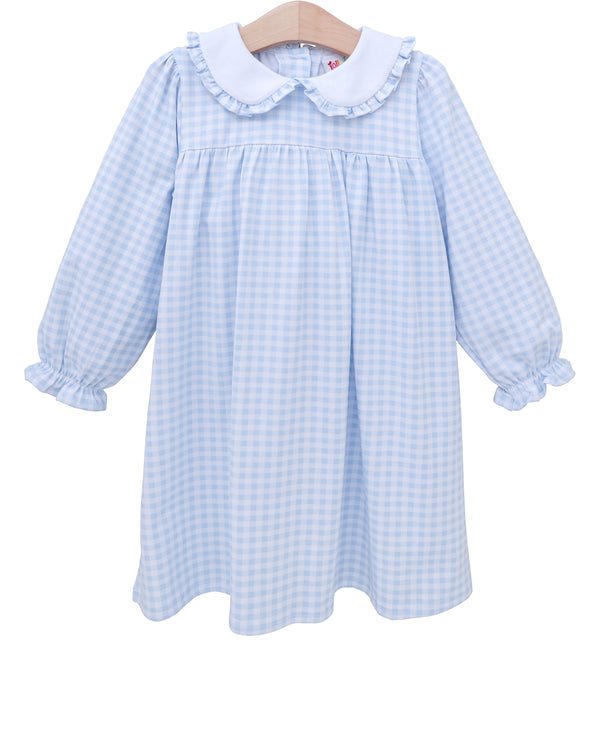 Catherine Dress - Light Blue Gingham