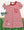 Stand Up and Holler Pleat Dress- Crimson Stripe