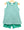 We've Got Spirit Bow Back Short Set- Green Stripe