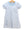 Stand Up and Holler Pleat Dress- Light Blue Stripe