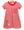 Stand Up and Holler Pleat Dress- Red Stripe