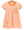 Stand Up and Holler Pleat Dress- Orange Stripe