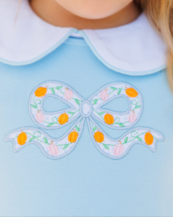 Pumpkin Bow Scallop Jumper Set