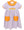 Sweet As Candy Corn Ruffle Pocket Dress