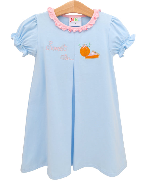 Sweet As Pumpkin Pie Pleat Dress