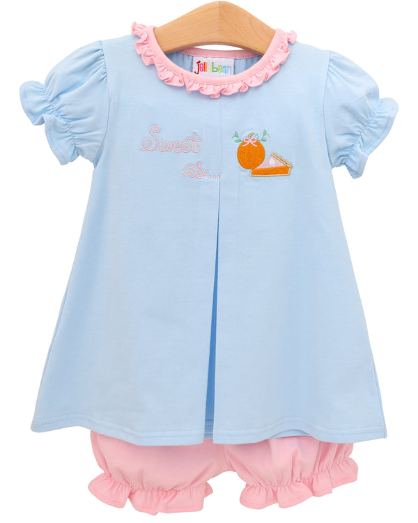 Sweet As Pumpkin Pie Pleat Bloomer Set