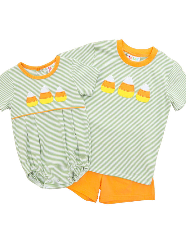Sweet As Candy Corn Short Set