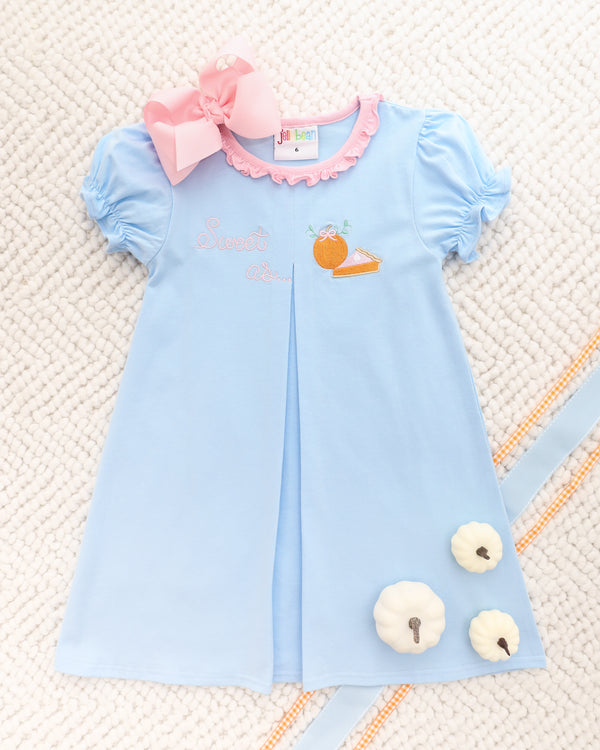 Sweet As Pumpkin Pie Pleat Dress