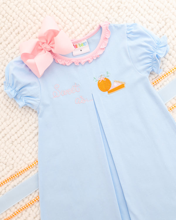 Sweet As Pumpkin Pie Pleat Dress