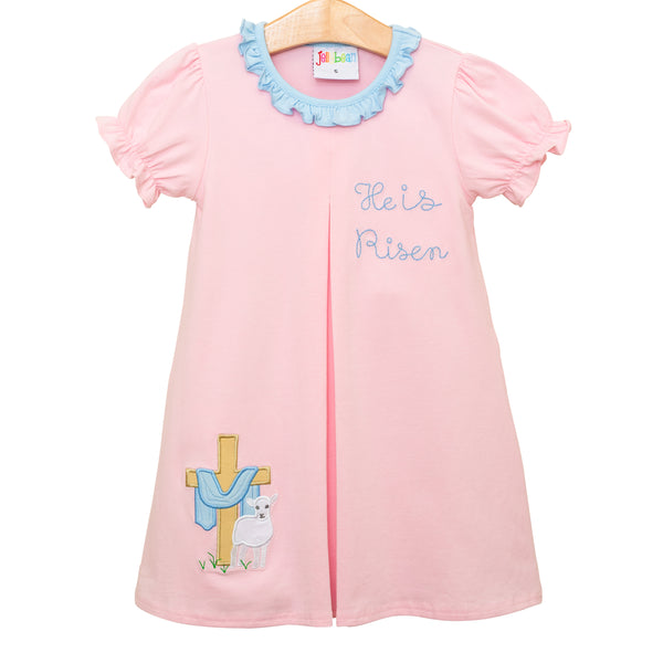 He Is Risen Pleat Dress