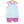 Abby Bow Back Bloomer Set- Aqua Stripe and Fuchsia