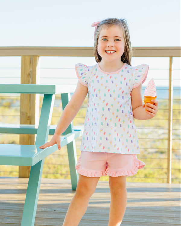 Summertime Sweets Flutter Short Set