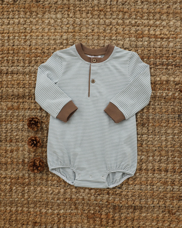 Nathan Bubble- Dusty Sage Stripe/Light Brown