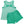We've Got Spirit Bow Back Short Set- Green Stripe