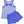 We've Got Spirit Bow Back Short Set- Royal Blue Stripe