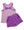 We've Got Spirit Bow Back Short Set- Purple Stripe