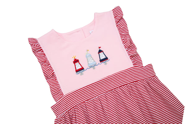 Red, White, and Buoy Sophia Dress