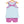 Abby Bow Back Bloomer Set- Aqua Stripe and Fuchsia
