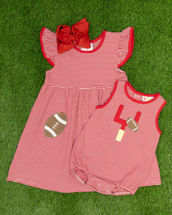 Down, Set, Hut Bubble- Red Stripe