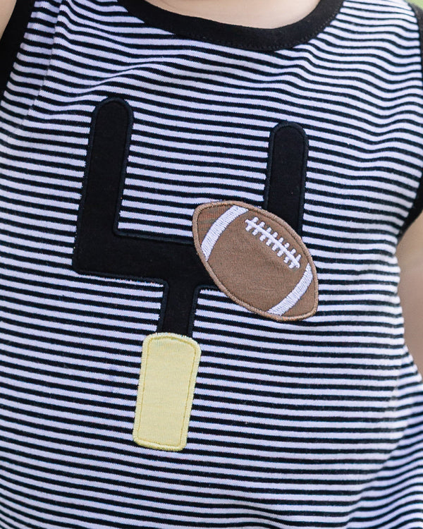 Down, Set, Hut Bubble- Black Stripe