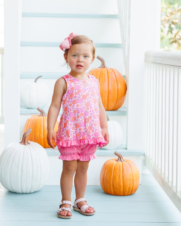 Pumpkin Petals Swing Back Bloomer Set