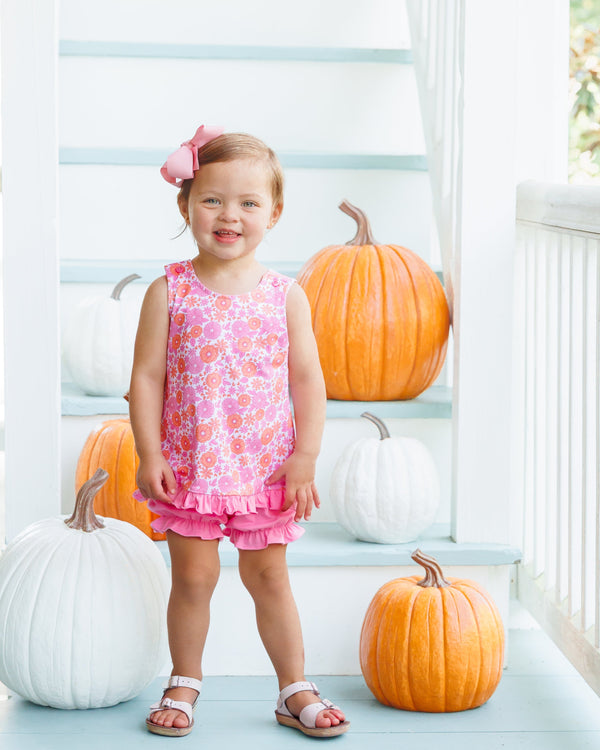 Pumpkin Petals Swing Back Bloomer Set