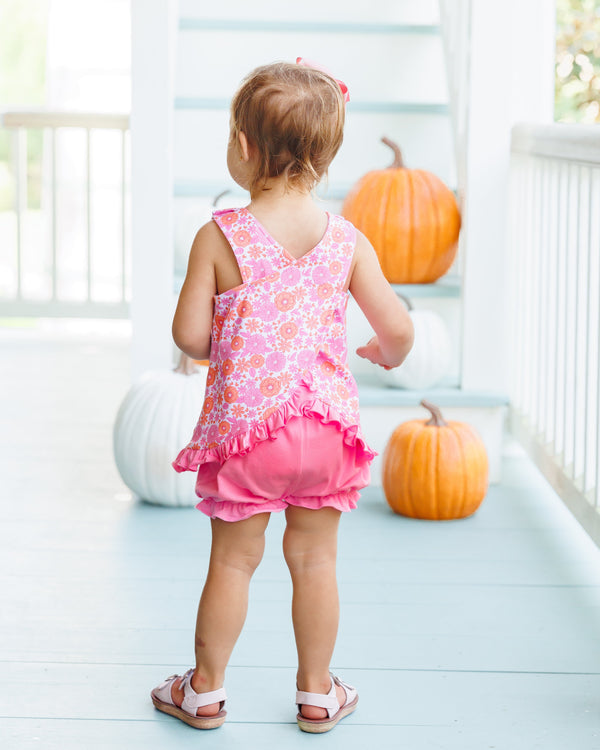 Pumpkin Petals Swing Back Bloomer Set