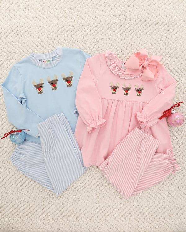 Run Run Rudolph Bloomer Pants Set