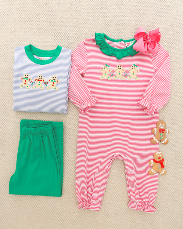 Sweet Christmas Treat Ruffle Romper