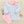 Audrey Pant Set - Light Blue Stripe/Pink