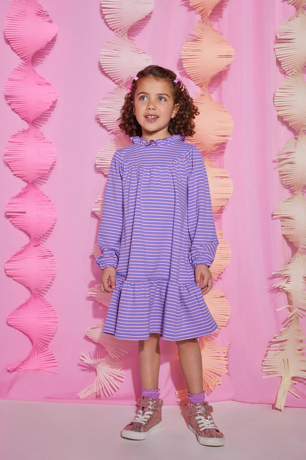 Jody Dress- Purple Stripe