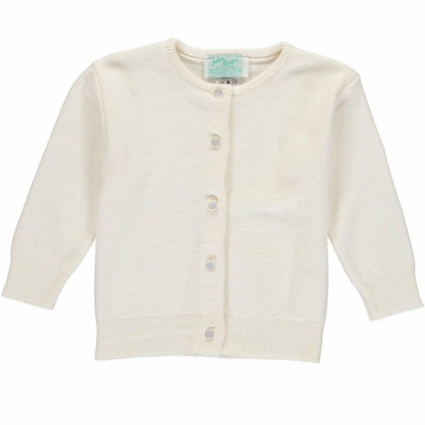 Cotton Cashmere Cardigan- Ivory