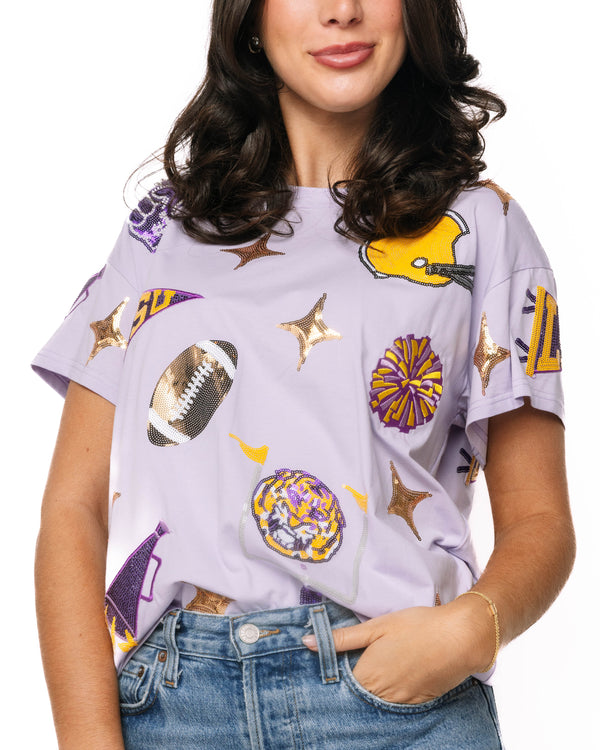 Licensed LSU Sparkle Gameday Icon Tee