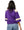 Licensed LSU Oversized Gingham Jersey Tee- (Women's)