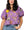 Licensed LSU Striped Sparkle Gameday Top- (Women's)