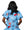 Licensed Ole Miss Striped Sparkle Gameday Top- (Women's)