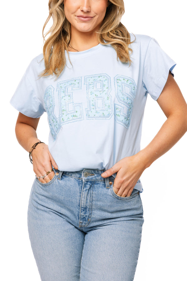 Licensed Ole Miss Floral Initial Tee
