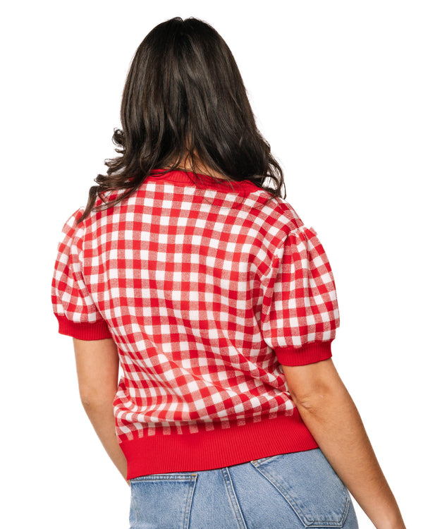 Licensed Ole Miss Gingham Field, Players & Helmet Sweater
