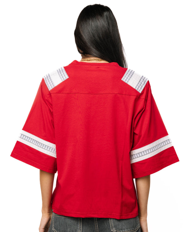 Licensed Bama Oversized Gingham Jersey Tee