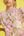 Floral Tiered Dress W/ Puff Sleeves- Light Pink