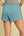 Round Neck French Terry Short Set- Dusty Blue