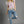 Vintage Floral Patchwork Flutter Top- Blue Mix