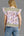 Vintage Floral Patchwork Flutter Top- Blue Mix