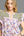 Vintage Floral Patchwork Flutter Top- Blue Mix