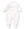 Hand Smocked Charmed Footie- White/Lt. Blue